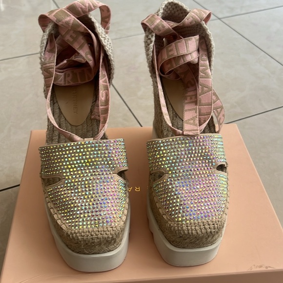 GORGEOUS Stella McCartney Gaia Wedge wrap around sandal. 36 - Picture 5 of 12